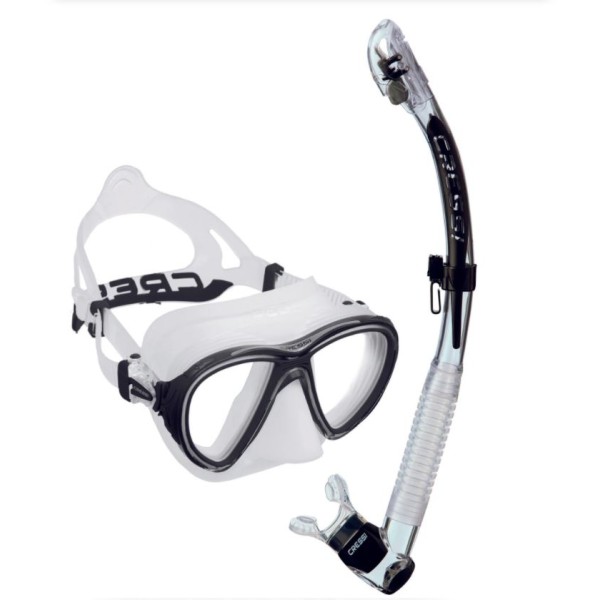 Cressi Quantum Mask & Itaca Ultra Dry Snorkelling Combo