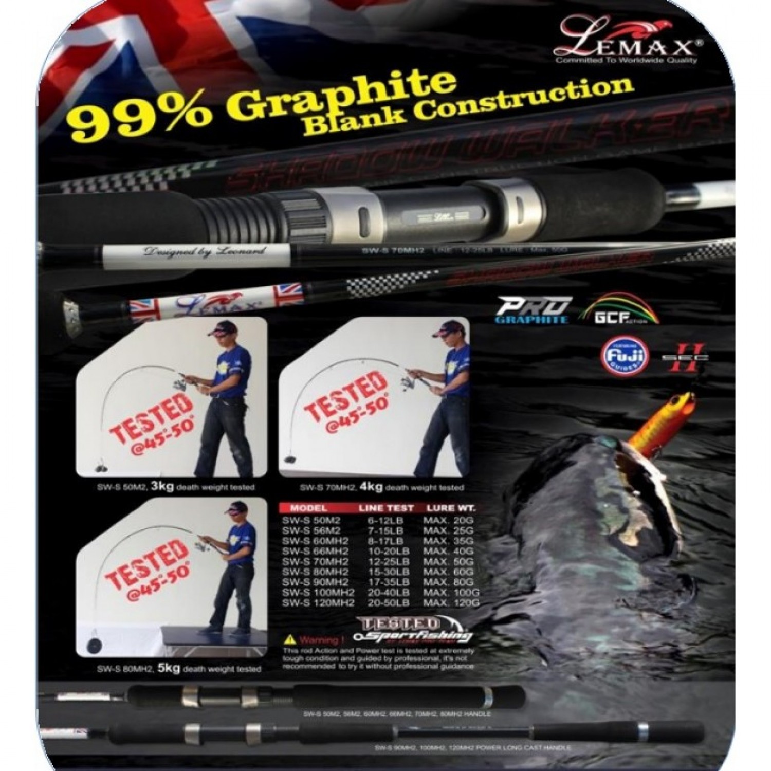 ΚΑΛΑΜΙ LEMAX SHADOW WALKER 90MH2 ΚΑΛΑΜΙ LEMAX SHADOW WALKER 90MH2